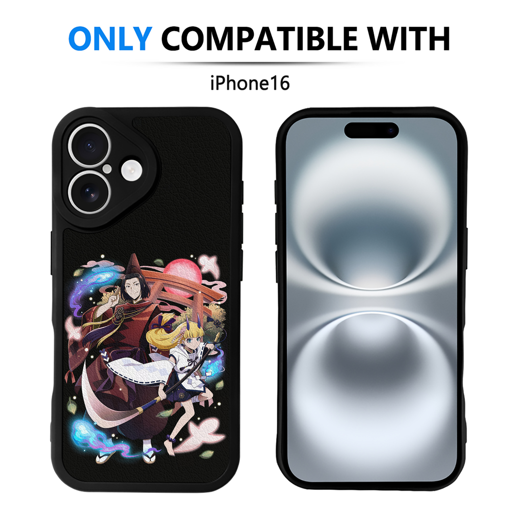 （画像用） 文豪ストレイドッグス Bungo Stray Dogs 【iPhone 16シリーズ対応】シリコンスマホケース（レザー調） 材質：シリコン